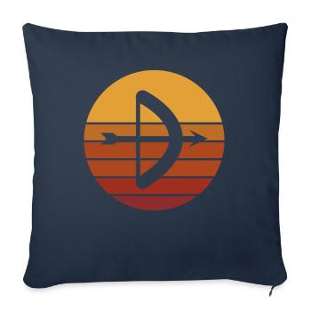Bogen Schießen Geschenk Spruch Bogenschießen - Sofakissenbezug 45 x 45 cm - Navy - Vorne