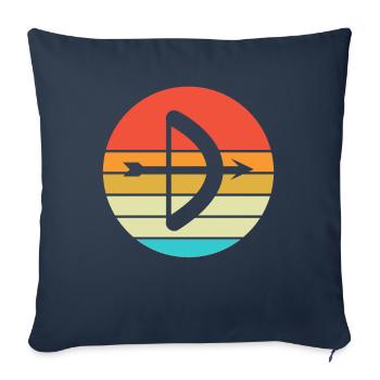 Bogen Schießen Geschenk Spruch Bogenschießen - Sofakissenbezug 45 x 45 cm - Navy - Vorne