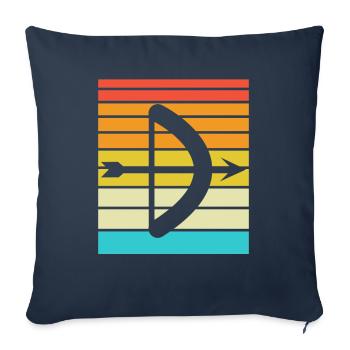 Bogen Schießen Geschenk Spruch Bogenschießen - Sofakissenbezug 45 x 45 cm - Navy - Vorne