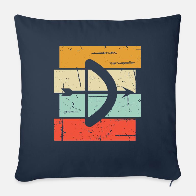 Bogen Schießen Geschenk Spruch Bogenschießen - Sofakissenbezug 45 x 45 cm - Navy