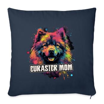 Eurasier Dog Gift Saying - Sofa pillowcase 17,3'' x 17,3'' (45 x 45 cm) - navy - Front