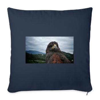 Golden eagle on mountainous landscape - Sofa pillowcase 17,3'' x 17,3'' (45 x 45 cm) - navy - Front