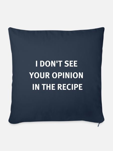 Ich sehe deine Meinung nicht im Rezept - Sofakissenbezug 45 x 45 cm - Navy