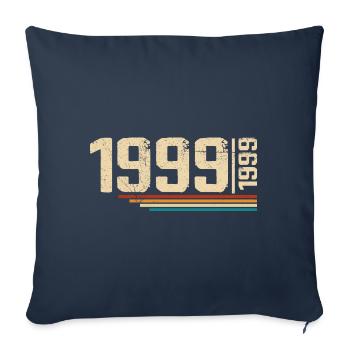 Vintage Anniversary 1999 Birthday Party 1999 - Sofa pillowcase 17,3'' x 17,3'' (45 x 45 cm) - navy - Front