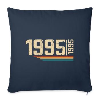 Vintage Anniversary 1995 Birthday Party 1995 - Sofa pillowcase 17,3'' x 17,3'' (45 x 45 cm) - navy - Front