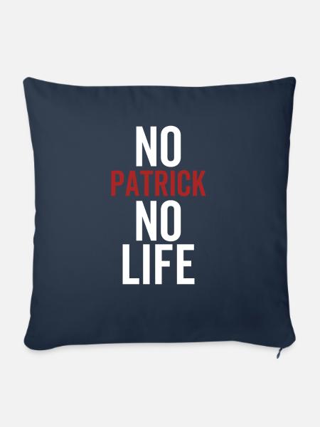 Kein Patrick Kein Leben - Sofakissenbezug 45 x 45 cm - Navy