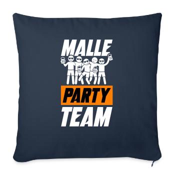 L’équipe Malle Party - Housse de coussin décorative 45 x 45 cm - bleu marine - Devant