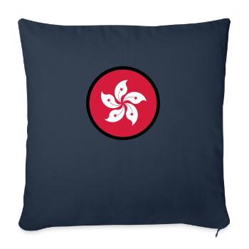 Sous le signe de Hong Kong - Housse de coussin décorative 45 x 45 cm - bleu marine - Devant