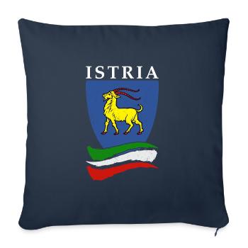 Istria Tourist Hrvatska Croatia Holidays Balkan Re - Sofa pillowcase 17,3'' x 17,3'' (45 x 45 cm) - navy - Front