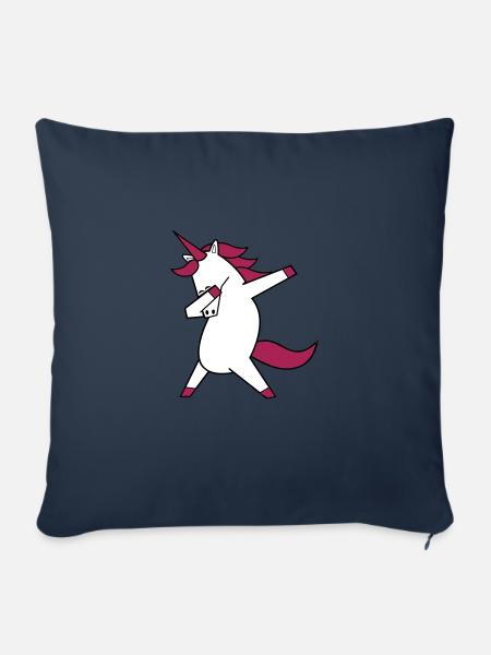 dabbing unicorn - Sofakissenbezug 45 x 45 cm - Navy