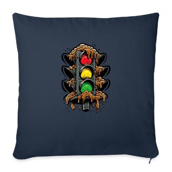 Classic German traffic light - Sofa pillowcase 17,3'' x 17,3'' (45 x 45 cm) - navy - Front