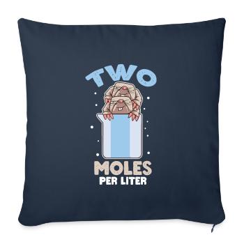 Funny Chemistry 2 Moles Per Liter - Sofakissenbezug 45 x 45 cm - Navy - Vorne