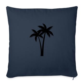 Palme Strand Urlaub - Sofakissenbezug 45 x 45 cm - Navy - Vorne