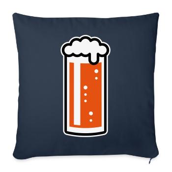 German Altbier Glass (Beer / Ale / 3C) - Sofa pillowcase 17,3'' x 17,3'' (45 x 45 cm) - navy - Front