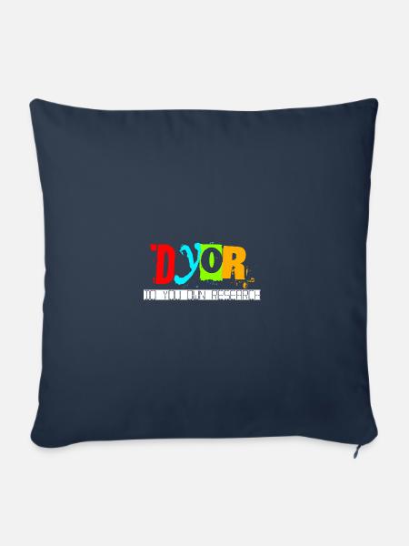 dyor v1 white - Sofakissenbezug 45 x 45 cm - Navy