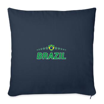 Brazil - Sofa pillowcase 17,3'' x 17,3'' (45 x 45 cm) - navy - Front