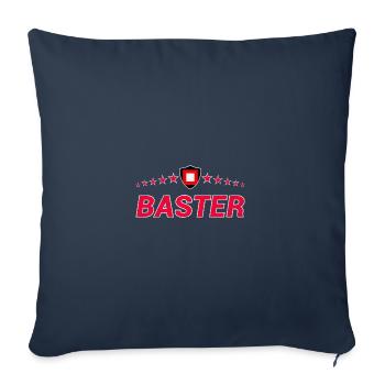 Baster - Housse de coussin décorative 45 x 45 cm - bleu marine - Devant