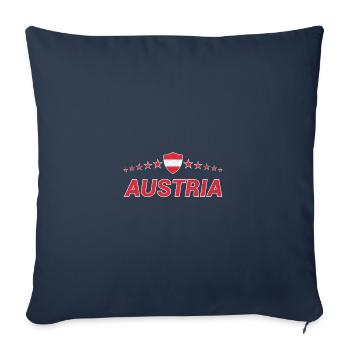 Austria - Sofa pillowcase 17,3'' x 17,3'' (45 x 45 cm) - navy - Front
