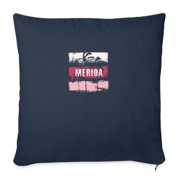 Merida Mexico Vacation Souvenir Abstract Artistic - Sofa pillowcase 17,3'' x 17,3'' (45 x 45 cm) - navy - Front
