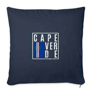 Cap-Vert - Housse de coussin décorative 45 x 45 cm - bleu marine - Devant