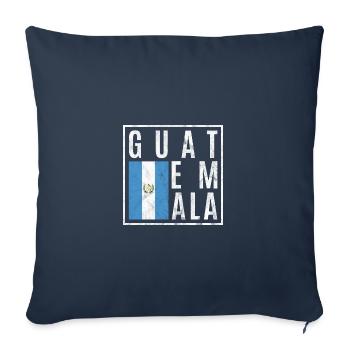 Guatemala - Housse de coussin décorative 45 x 45 cm - bleu marine - Devant