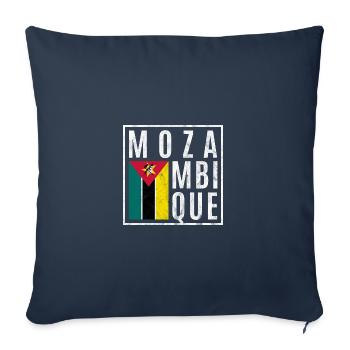 Mozambique - Housse de coussin décorative 45 x 45 cm - bleu marine - Devant