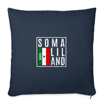Somaliland - Housse de coussin décorative 45 x 45 cm - bleu marine - Devant