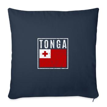Tonga - Housse de coussin décorative 45 x 45 cm - bleu marine - Devant