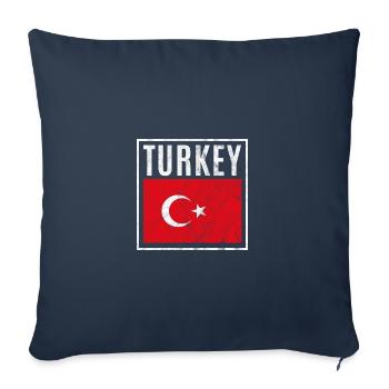 Turkey - Sofa pillowcase 17,3'' x 17,3'' (45 x 45 cm) - navy - Front