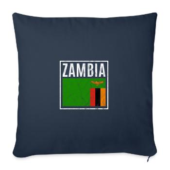 Zambie - Housse de coussin décorative 45 x 45 cm - bleu marine - Devant