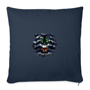 Territoire britannique de l’océan Indien - Housse de coussin décorative 45 x 45 cm - bleu marine - Devant