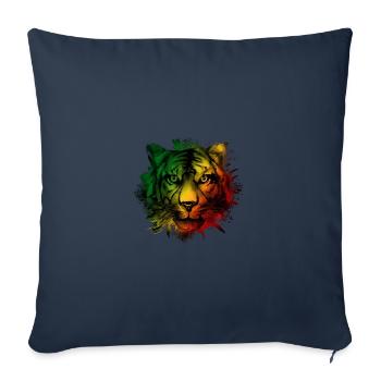 République du Congo - Housse de coussin décorative 45 x 45 cm - bleu marine - Devant