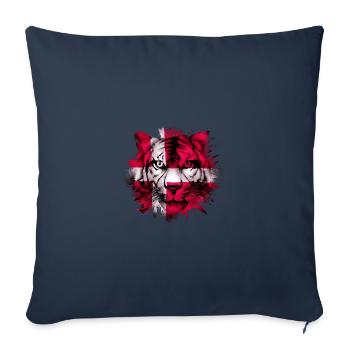 Danemark - Housse de coussin décorative 45 x 45 cm - bleu marine - Devant
