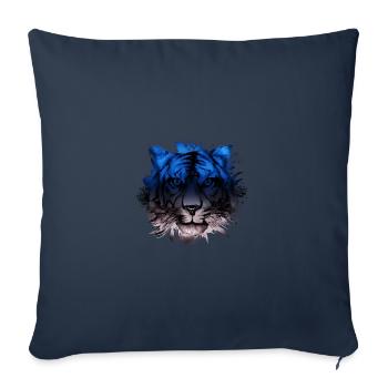 Estonie - Housse de coussin décorative 45 x 45 cm - bleu marine - Devant