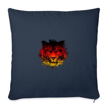 Allemagne - Housse de coussin décorative 45 x 45 cm - bleu marine - Devant