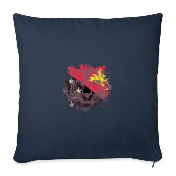 Papua New Guinea - Sofa pillowcase 17,3'' x 17,3'' (45 x 45 cm) - navy - Front
