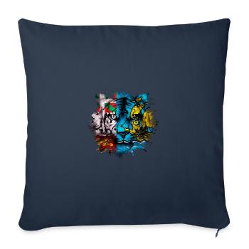 St. Pierre und Miquelon - Sofakissenbezug 45 x 45 cm - Navy - Vorne