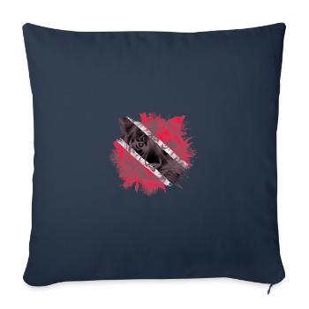 Trinité-et-Tobago - Housse de coussin décorative 45 x 45 cm - bleu marine - Devant