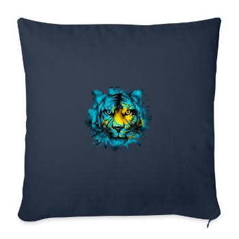 Kasachstan - Sofakissenbezug 45 x 45 cm - Navy - Vorne