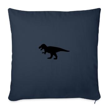 t rex - Housse de coussin décorative 45 x 45 cm - bleu marine - Devant