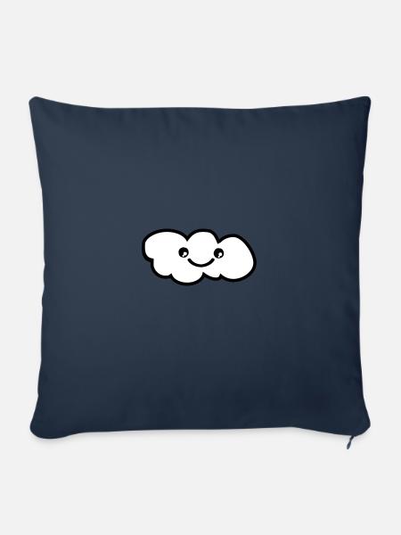 wolke smile - Sofakissenbezug 45 x 45 cm - Navy