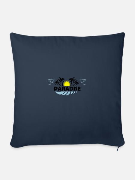 paradise 02 - Sofakissenbezug 45 x 45 cm - Navy