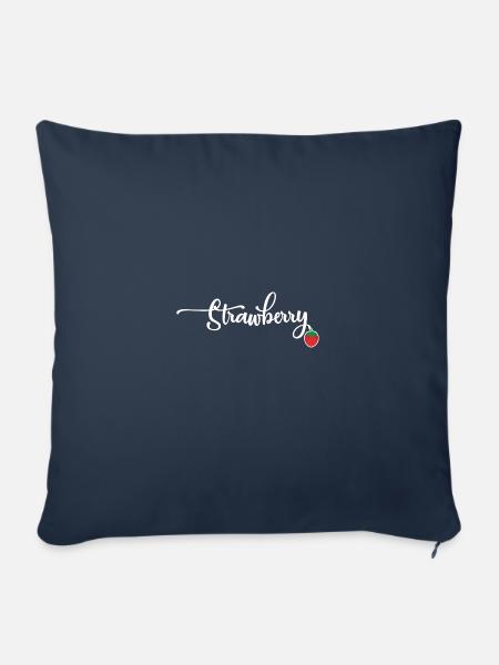 Strawberry - Sofakissenbezug 45 x 45 cm - Navy
