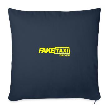 Faux Taxi Driver - Housse de coussin décorative 45 x 45 cm - bleu marine - Devant