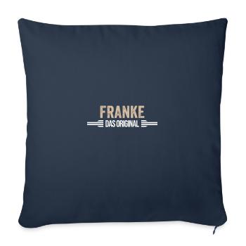 Franke Das Original Bayer Fränisch Frankenland - Sofakissenbezug 45 x 45 cm - Navy - Vorne