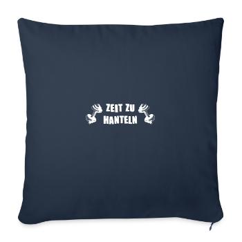 Fitness Gym Workout Spruch Geschenk - Sofakissenbezug 45 x 45 cm - Navy - Vorne