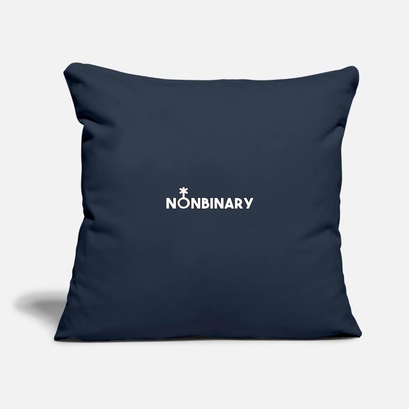 Non-binary non-binary non-binary gender symbol Sofa pillowcase 17,3'' x 17,3'' (45 x 45 cm)