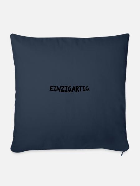 einzigartig - Sofakissenbezug 45 x 45 cm - Navy