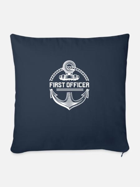 Erster Offizier - Sofakissenbezug 45 x 45 cm - Navy