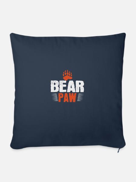 Bärentatze Bärenpfote - Sofakissenbezug 45 x 45 cm - Navy